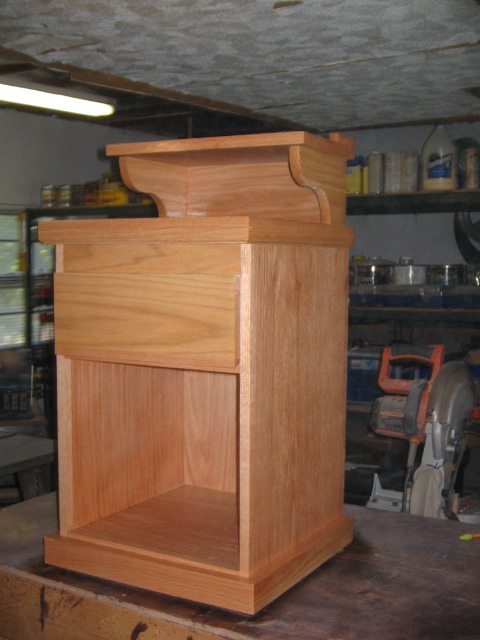 Nightstand with secret drawer