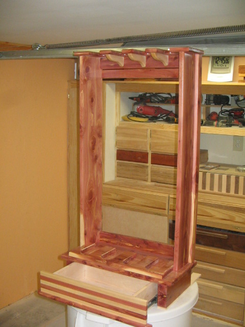 Red Cedar Rifle Rack