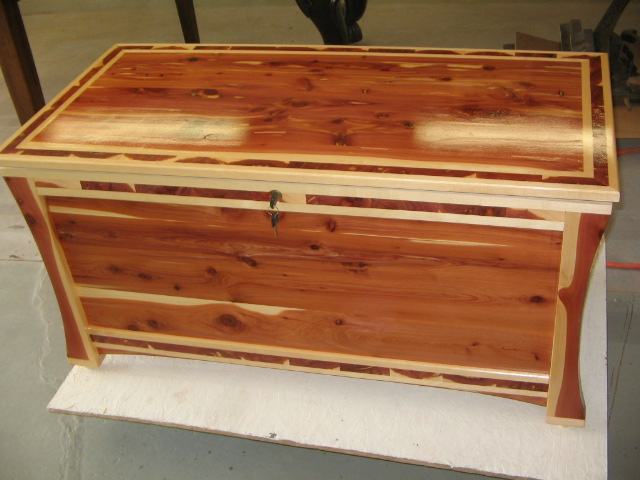 Solid Red Cedar and Hard Maple Hope Chest
