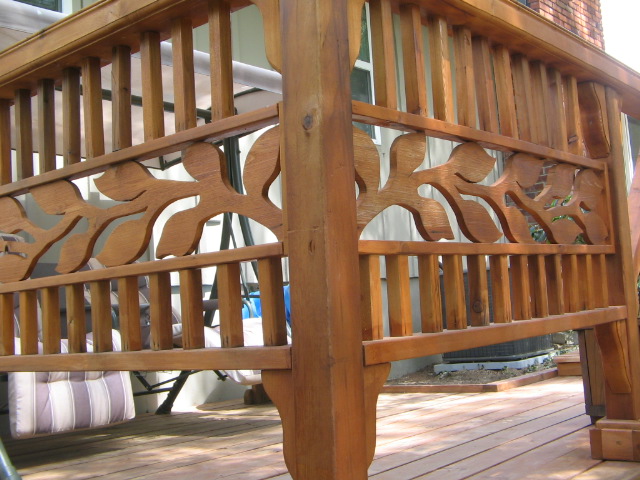 Cedar Deck Railing